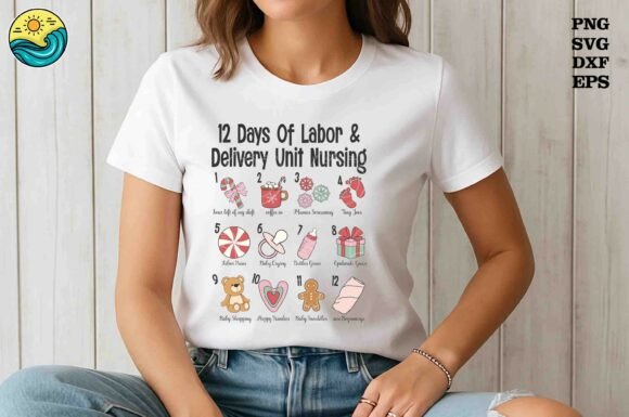 12 Days Nursing Christmas SVG