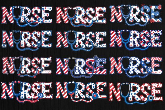 American Nurse Sublimation Design Bundle