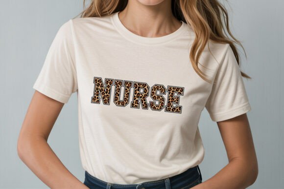 Cool Leopard Print Nurse Sublimation PNG