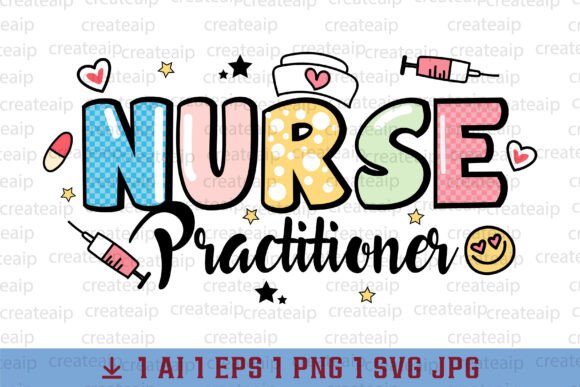 Coquette Icons Doodle Nurse Practitioner