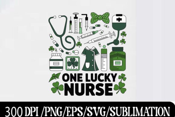 Coquette Nurse St. Patrick’s Day SVG T-S