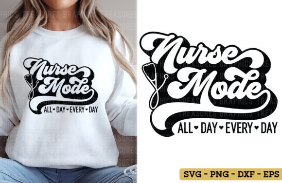 Nurse Mode PNG SVG Retro Nurse
