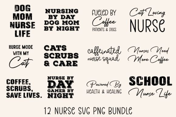 Nurse T-Shirt SVG PNG Sublimation Bundle