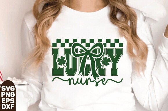 One Lucky Nurse SVG PNG, St Pattys Day S