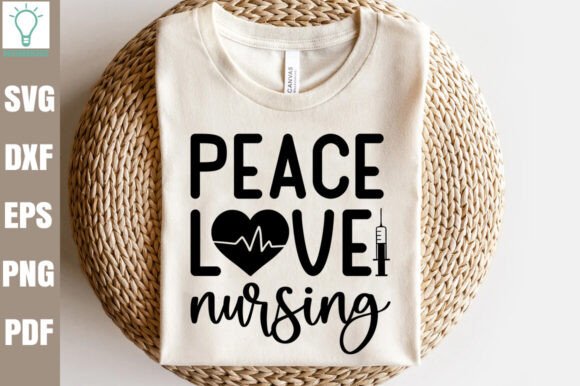 Peach Love Nursing SVG