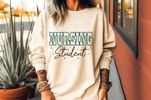 Retro Nurse SVG, Nursing Student PNG