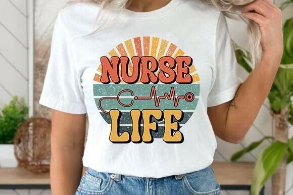 Retro Vintage Nurse Life SVG Design