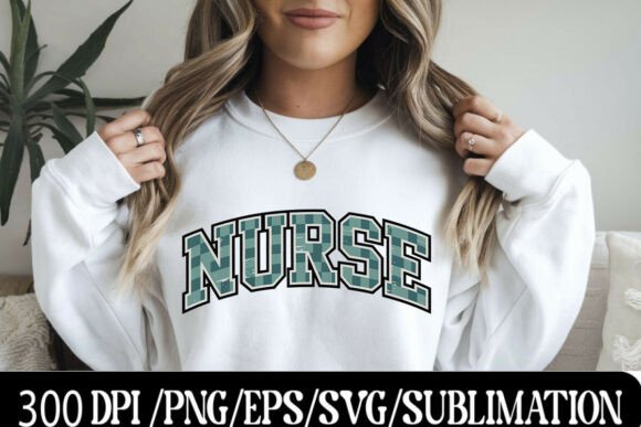 Stylish Nurse Typography Graphic Design